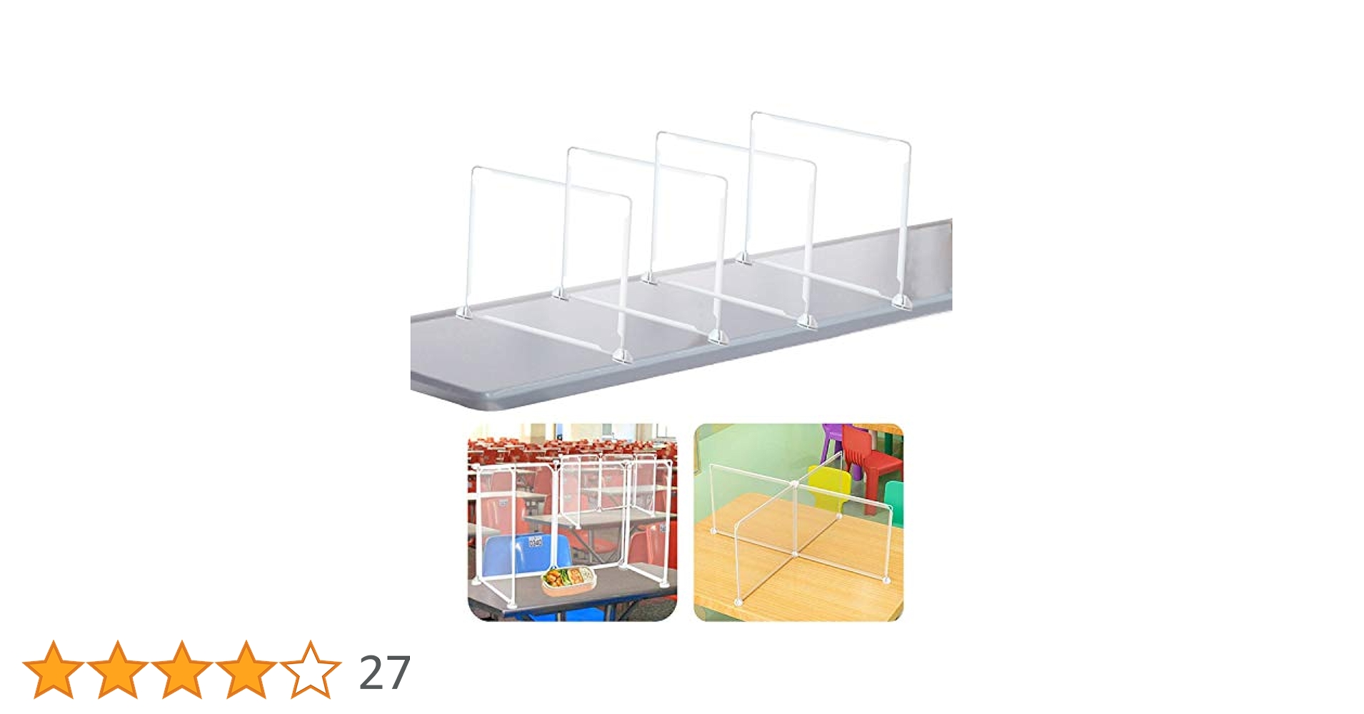 感染対策✨新品✨飛沫防止　テーブル用 パーテーション 4枚■コロナ　インフル Amazon | 4枚 飛沫防止パーテーション 透明 デスク用